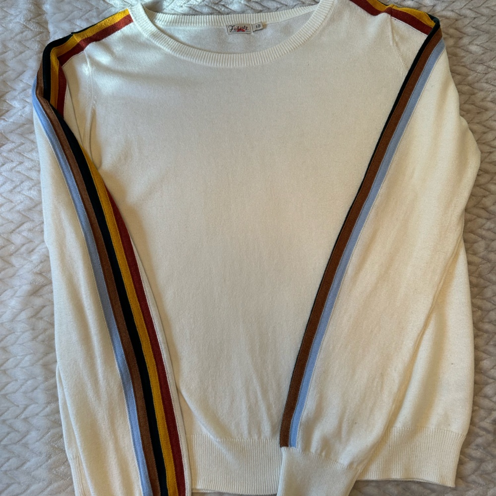 Women’s Faherty cashmere and cotton crewneck sweater small